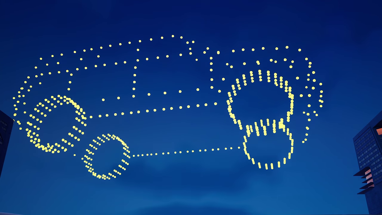 BYD Map features Fortnite's First Ever Drone Show